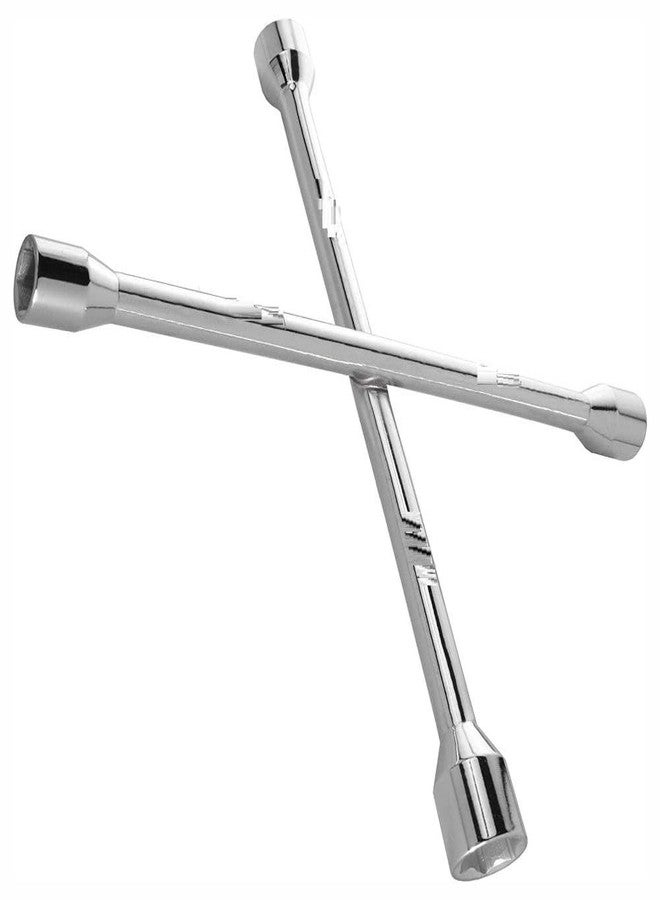 Eastman Cross Wheel Spanners, 17X19-21X23 Mm socket with Chrome Plated Hardened with Carbon Steel Car Wheel Nut Cross Rim Wrench Brace Screw Wrench (E-2012) - Image 1